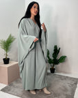 Nailah Mint Premium Batwing Abaya Modest Dress