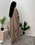 Nailah Mocha Premium Batwing Abaya Modest Dress