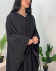 Nailah Black Premium Batwing Abaya Modest Dress