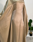 Zayna Beige Shimmer Tie Kaftan Dress