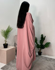 Nailah Pink Premium Batwing Abaya Modest Dress