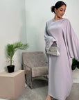 Nars Grey Diamante Sleeve Kaftan Dress