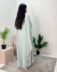 Nailah Mint Premium Batwing Abaya Modest Dress