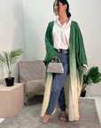 Ayra Green Ombre Print Kimono Jacket