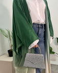 Ayra Green Ombre Print Kimono Jacket