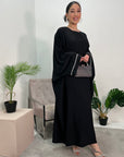 Nars Black Diamante Sleeve Kaftan Dress