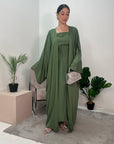 Canan Khaki Oversized Kaftan Dress