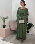 Canan Khaki Oversized Kaftan Dress